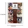 12Pcs Butterfly Flower Clock Theme Scrapbook Paper Pads PW-WG30E9C-01-6