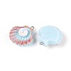 Opaque Resin Pendants RESI-T056-02M-3