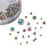 Rainbow ABS Plastic Imitation Pearl Beads OACR-YW0001-03G-2