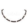 Natural White Shell & Coconut Heishi Beaded Necklaces for Women NJEW-JN05473-02-2