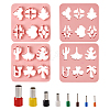 2Pcs ABS Plastic Clay Molds DIY-TA0004-57-1