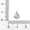 Brass Pave Clear Cubic Zirconia Pendants KK-L238-31P-3