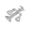Rack Plating Brass Micro Pave Cubic Zirconia Pendants KK-F848-04P-4
