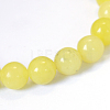 Natural Lemon Jade Round Bead Strands X-G-E334-10mm-07-2