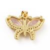 Brass Micro Pave Cubic Zirconia Pendants KK-B059-34G-E-2