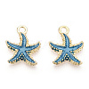 Alloy Enamel Pendants PALLOY-T056-08A-1
