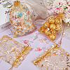80Pcs 2 Styles Heart Printed Organza Bags OP-BBC0001-04B-4