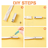Rectangle Alloy Shoelace Buckle Connectors Sets FIND-PH0003-63-6