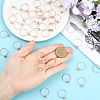 40Pcs Adjustable Alloy Rhinestone Finger Rings for Women RJEW-SP0001-02RG-4