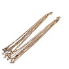 1.5mm 304 Stainless Steel Square Snake Chain Necklaces X-TW4888-1-5