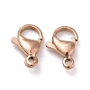 Ion Plating(IP) 304 Stainless Steel Lobster Claw Clasps STAS-H353-E-02RG-1
