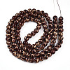 Baking Paint Glass Beads Strands DGLA-N010-8mm-08-2