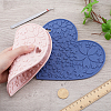 2Pcs 2 Colors Silicone Hot Mats for Hot Dishes AJEW-GF0008-29B-3