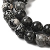 Natural Black Agate Beads Strands G-M402-D02-4