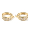 Brass Micro Pave Clear Cubic Zirconia Stud Earring Findings ZIRC-L097-024G-1