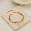 304 Stainless Steel Link Chain Bracelets for Women SA-CBA4051-07G-1