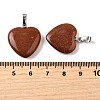 Synthetic Goldstone Pendants G-G956-B15-FF-5