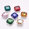 Pointed Back K9 Glass Rhinestone Cabochons RGLA-F048-M-2