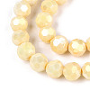Anti-Tarnish Electroplate Glass Beads Strands EGLA-T021-10mm-15-13-3