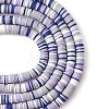 Handmade Polymer Clay Beads Strands CLAY-R089-8mm-T010-5
