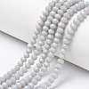 Opaque Solid Color Glass Beads Strands EGLA-A034-P10mm-D15-1