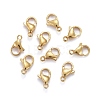 304 Stainless Steel Lobster Claw Clasps X-STAS-H352-01D-G-2
