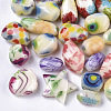 Painted Acrylic Beads X-ACRP-N002-01-2