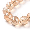 Electroplate Glass Bead Strands EGLA-J140-FR03-20mm-3
