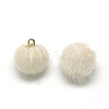 Faux Mink Fur Covered Charms X-WOVE-S084-36H-1