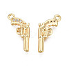 Brass Micro Pave Cubic Zirconia Pendants X1-KK-N231-246-2