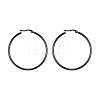 304 Stainless Steel Big Hoop Earrings EJEW-F105-06B-2