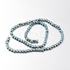 Electroplate Non-magnetic Synthetic Hematite Bead Strands G-F300-33B-F07-2