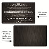 Rectangle 201 Stainless Steel Custom Thermal Transfer Wallet Card DIY-WH0252-028-3