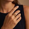 Double Layer 304 Stainless Steel Finger Rings WGBC9E1-01-2