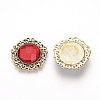 Alloy Rhinestone Flat Back Cabochons RB-S062-05-1