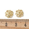 Flower Brass Bead Caps KK-F892-34G-09-2