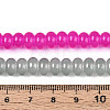 Baking Paint Imitation Jade Glass Beads Strands GLAA-T025-8mm-16-4