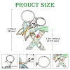 Resin & Acrylic & Faux Suede Tassel Keychain KEYC-YW00126-01-3