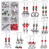 DIY Christmas Drop Earring Making Kits DIY-SC0019-35-1