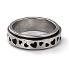 Non-Tarnish 203 Stainless Steel Rotating Spinner Fidget Band Rings for Anxiety Stress Relief RJEW-G118-04P-1