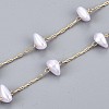 Handmade ABS Plastic Imitation Pearl Beads Chains CHC-T012-28LG-4