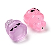 Halloween Luminous Resin Pumpkin Pig Display Decoration RESI-G070-02G-4