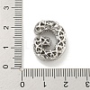 Platinum Plated Brass Micro Pave Cubic Zirconia Pendants KK-L073-001P-G-3