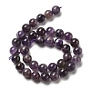Round Natural Chevron Amethyst Bead Strands G-S380-01B-01-3