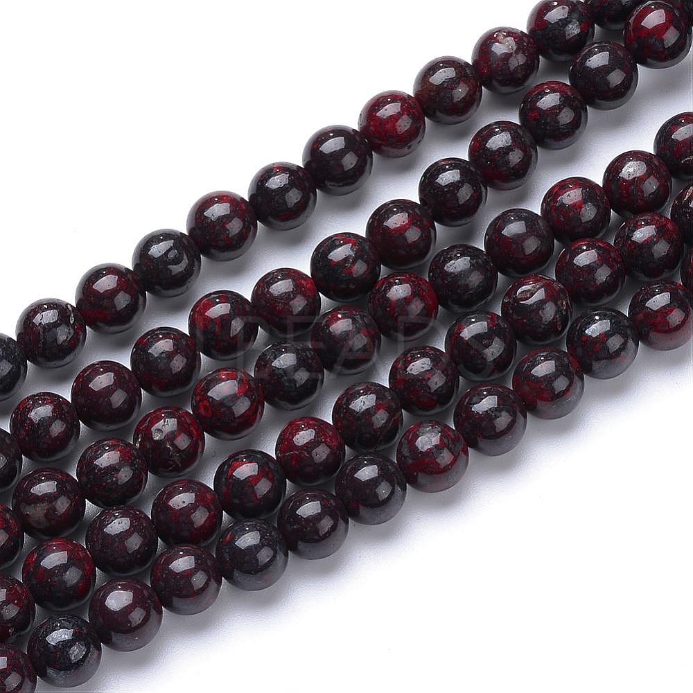 Natural Bloodstone Beads Strands - Lbeads.com