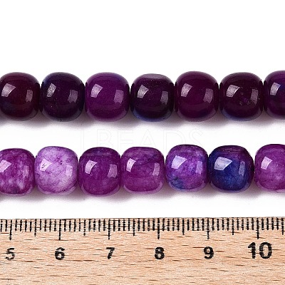 Dyed Natural White Jade Beads Strands G-T138-D26-1