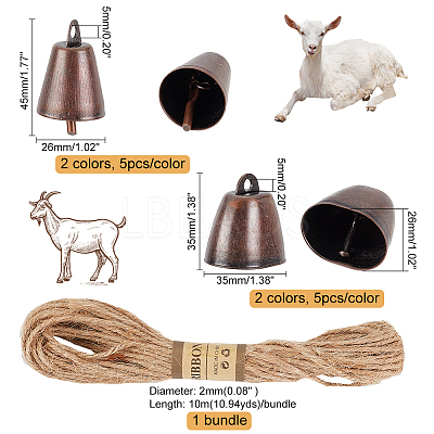 DIY Bell Pendant Decoration Making Kit DIY-GA0005-18-1
