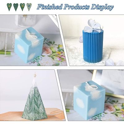 Plastic Candle Molds Sets AJEW-OC0001-06-1