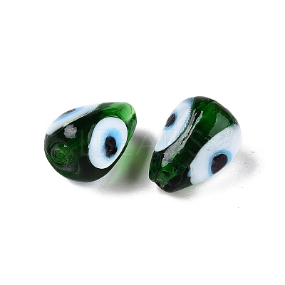 Handmade Evil Eye Lampwork Beads LAMP-T021-16M-1