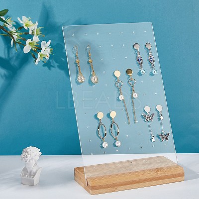Acrylic Earring Displays EDIS-WH0009-06B-1